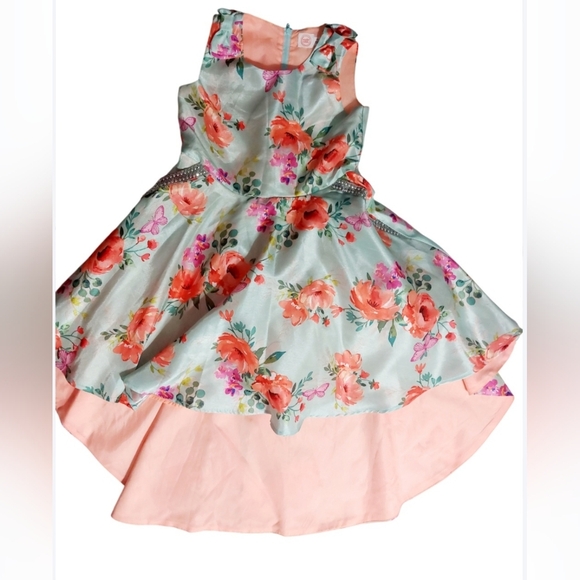 Wonder Nation Girls Special Occasions Dress Wedding Easter Spring Sz 10 High Low - Picture 1 of 9